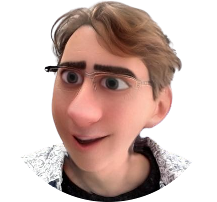 Cartoon portrait of Elwin Loomis